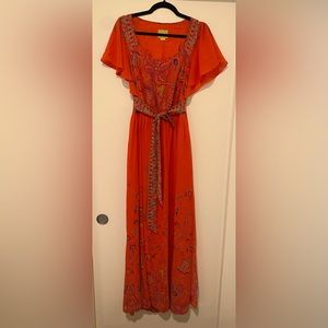 Chiffon floral dress perfect for weddings and special occasions